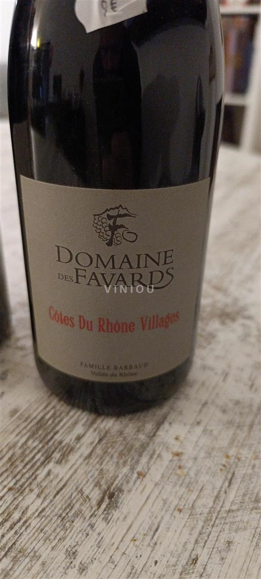 Rhônen laakso Côtes-du-rhône-villages Domaine Des Favards Ei vuosikertaa