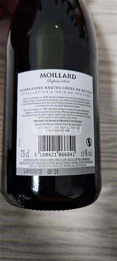 Bourgogne Hautes Côtes de Beaune Moillard Ikke årgangsbestemt