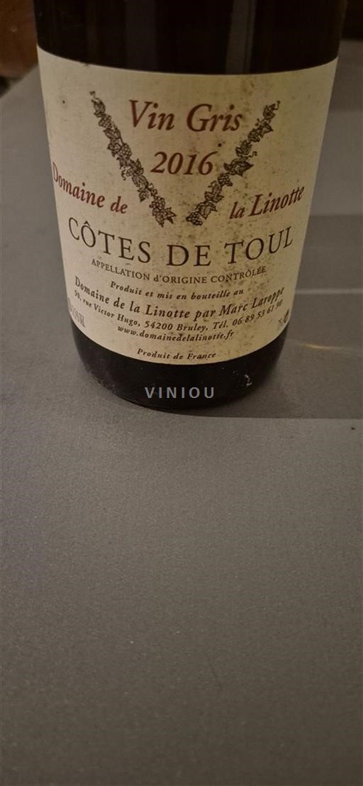 Lorraine Côtes-de-toul Domaine La Linotte 2016