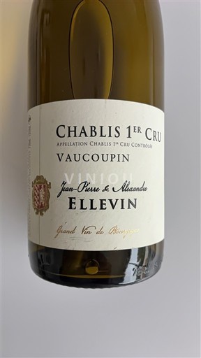 Burgundi Chablis Premier Cru Premier Cru Jean-Pierre & Alexandre Ellevin Vaucoupin 2021