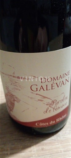 Rhônedalen Côtes du Rhône Domaine Galevan Paroles de Femme 2023