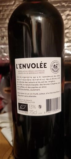 Burdeos Médoc L'envolée 2022