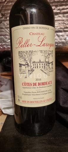 Bordeaux Côtes-de-Bordeaux Château Peller-Laroque 2016