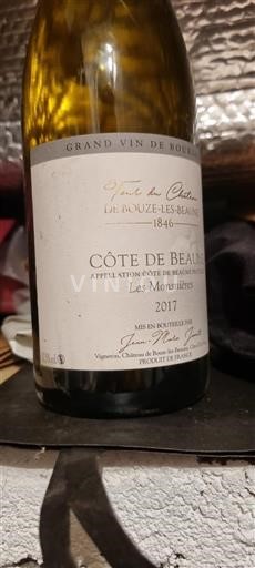 Bourgondië Côte-de-Beaune Château Bouze-lès-Beaune Les Monsnières 2017