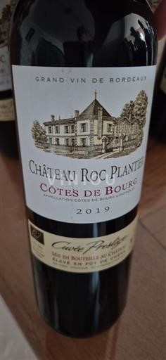 Burdeos Côtes-de-bourg Château Roc Plantier Prestige 2019