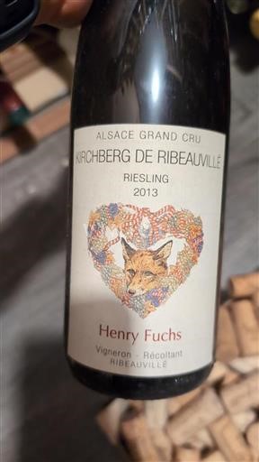 Alsace Không được chỉ định Grand Cru Domaine Henry Fuchs 2013
