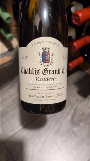 Bourgogne Chablis Grand Cru Jean-Paul & Benoît Droin Vaudesir 2020