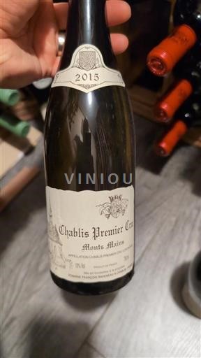 Burgundy Chablis Premier Cru Francois Raveneau Monts Mains 2015