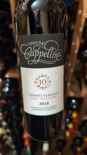 Toscane Chianti Classico Tenuta Cappellina Canto Dieci 2018