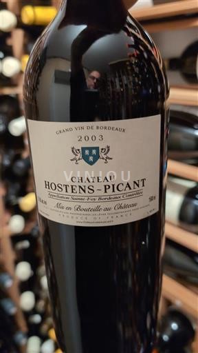 Bordeaux Sainte-Foy-Bordeaux Château Hostens-Picant 2003