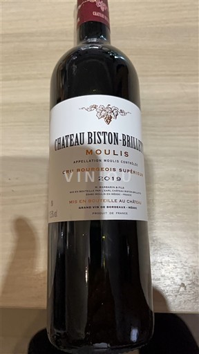 Bordeaux Moulis-en-Médoc Château Biston-Brillette 2019