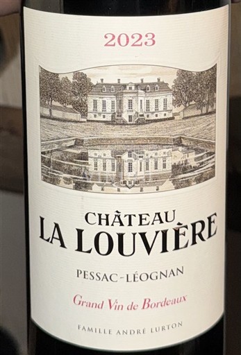 Bordeaux Pessac-Léognan Château La louviere 2023