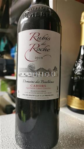 Jihozápad Cahors Domaine Des Boulbène Rubis de Roche 2019