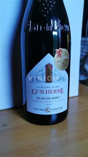 Thung lũng Rhône Côtes-du-rhône-villages Domaine Dame Guilherme Plan de Dieu 2024