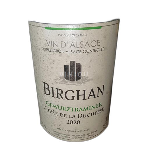 Alsasko Gewürztraminer cuvée de la duchesse 2020