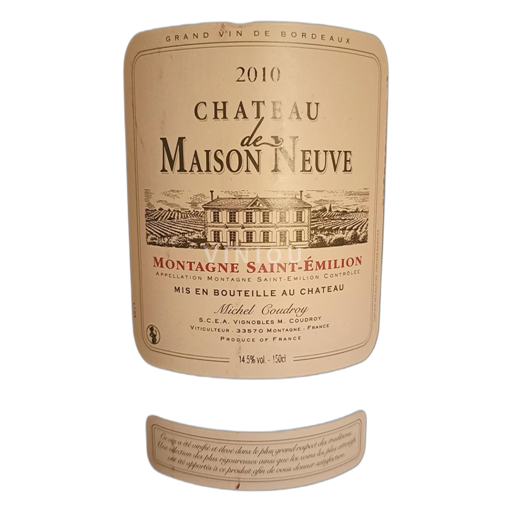 Burdeos Montagne-Saint-Émilion Château de Maison Neuve 2010