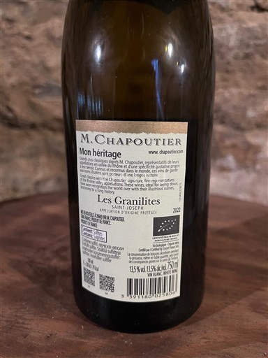 Rhône Valley Saint-Joseph M. Chapoutier Les Granilites 2022