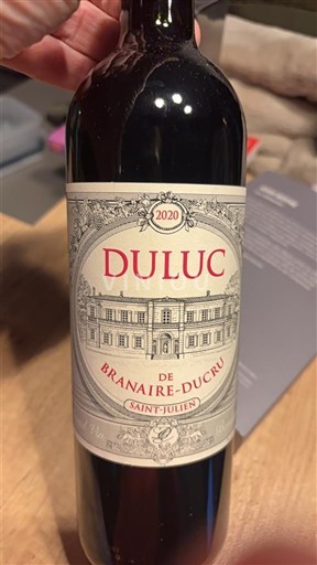 Bordeaux Saint-Julien Branaire Ducru Duluc 2020