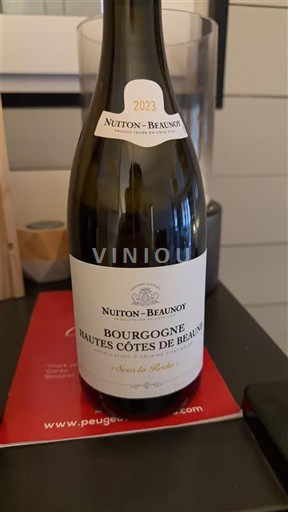 Bourgogne Hautes Côtes de Beaune Nuiton Beaunoy Sous la Roche 2023