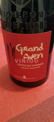 Thung lũng Rhône Côtes-du-vivarais Vignerons Ardéchois Grand Aven 2023