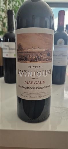 Bordeaux Margaux Cru Bourgeois Château Paveil de Luze 2022