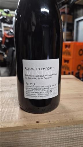 Languedoque Fitou Autan en Emporte 2022