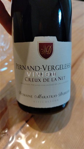 Bourgogne Pernand-vergelesses Premier Cru Maratray Dubreuil Creux de la Net 2023