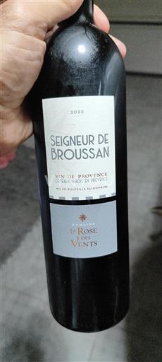 Provence Coteaux Varois en Provence La Rose des Vents Seigneur de Broussan 2022