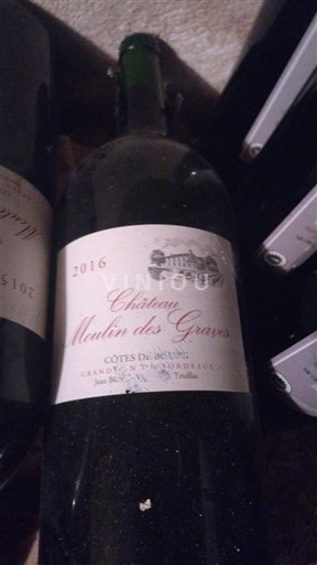 Burdeos Côtes-de-bourg Château Moulin des Graves 2016