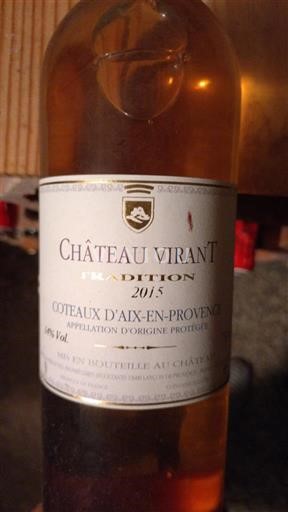 Provenza Coteaux de Aix en Provenza Château Virant Tradition 2015