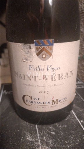 Burgundsko Saint-Véran Clavé Charnay-lès-Mâcon Vieilles Vignes 2007