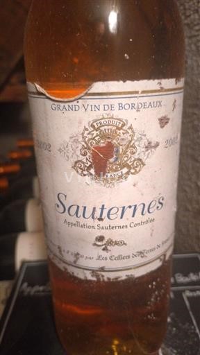 Bordeaux Sauternes Les Celliers de terres de France 2002
