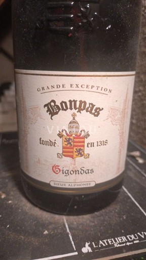 Thung lũng Rhône Gigondas Bonpas Fleur Alphonse 2014