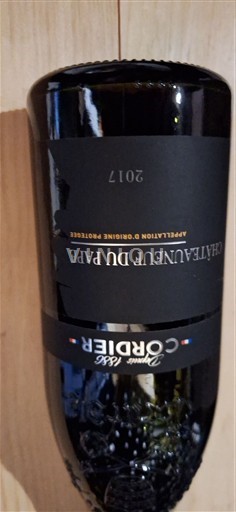 Vin Rouge sec Cordier 2017 France Vallée du Rhône Châteauneuf-du-pape AOC