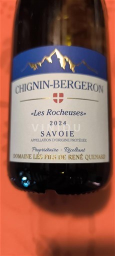Savoie ja Bugey Chignin-Bergeron Les Fils de René Quenard Les Rocheuses 2024