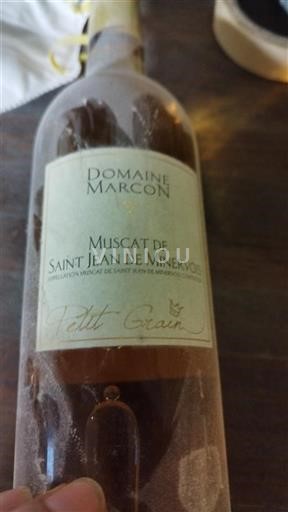 Langvedok Muškat Saint-Jean-de-Minervois Domaine Marcon Petit Grain 2016