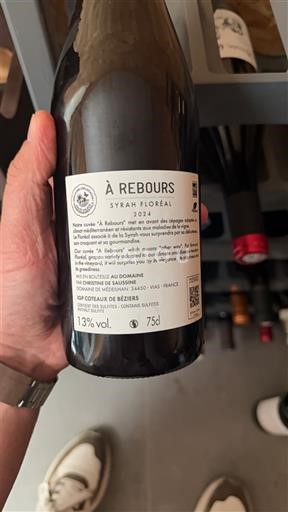 Languedoc et Roussillon Coteaux de Béziers Médeilhan À Rebours Syrah Floréal 2024