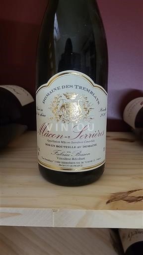 Burgundi Mâcon ja Mâcon-kylät Domaine Des Tremblays 2020