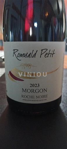 Beaujolais Morgon Romuald Petit Roche Noire 2023