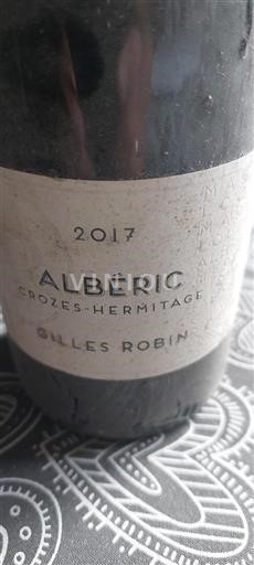 Vallée du Rhône Crozes-hermitage Gilles Robin Albéric 2017