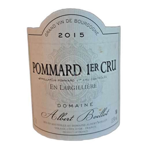 Bourgogne Pommard Albert Boillot En Largillière 2015