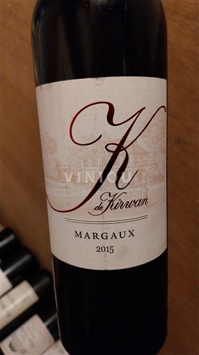 Bordeaux Margaux Kirwan K de Kirwan 2015