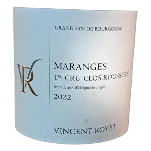 Burgundy Maranges Vincent Royet Clos Roussots 2022