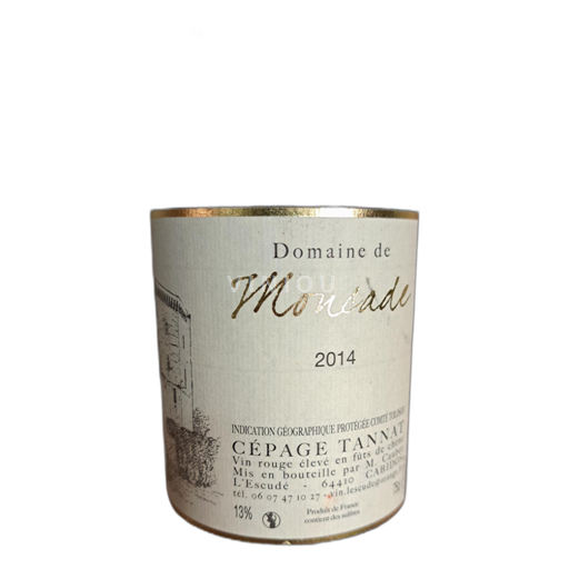 Sudoeste Comté tolosano Domaine de moncade 2014