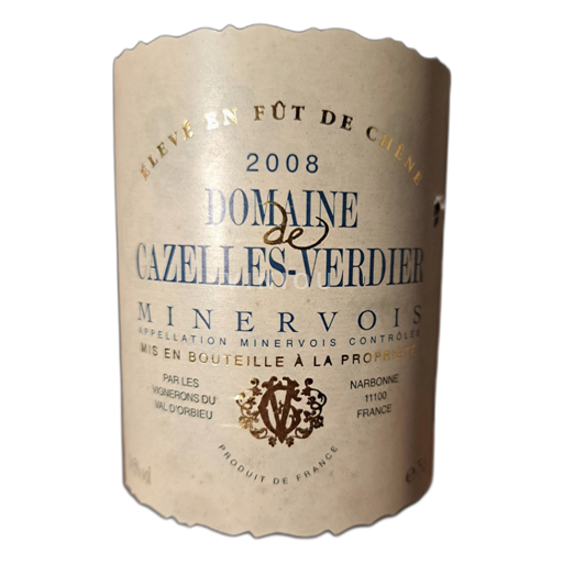 Languedoc Minervois Domaine de Cazelles-Verdier 2008