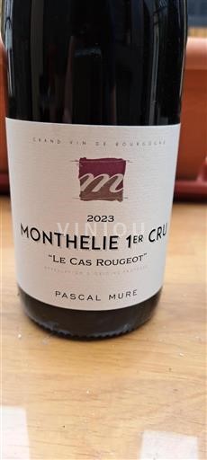 Burgundy Monthélie Premier Cru PASCAL MURE Le Cas Rougeot 2023