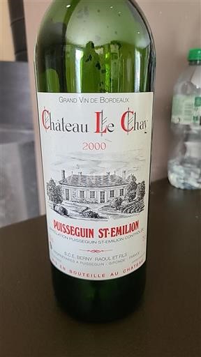 Bordeaux Puisseguin-Saint-Émilion Château Le Chay 2000