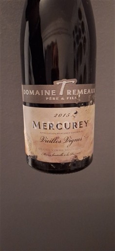 Burgundija Меркуреј Domaine Trémeaux Vieilles Vignes 2015