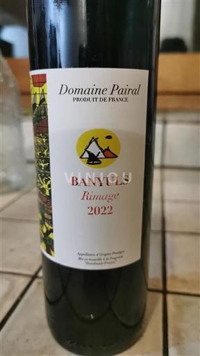 Roussillon Banyuls Domaine Pairal Rimage 2022