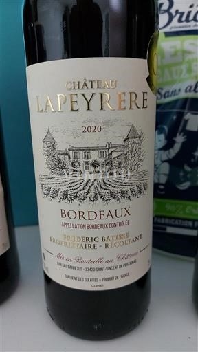 Bordeaux Château La Peyrère 2020